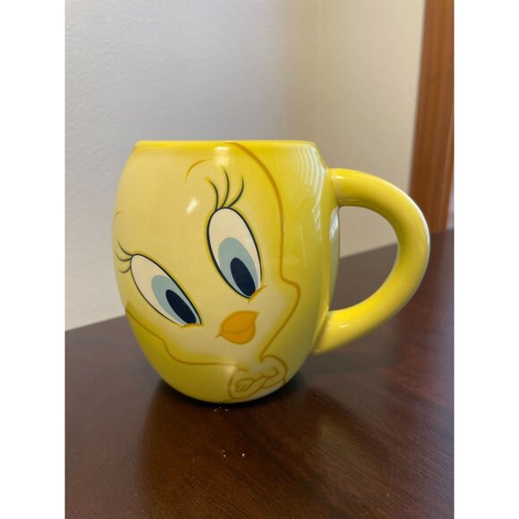Looney Tunes Tweety Bird Yellow Ceramic Mug By Vandor for Warner Bros. - Picture 2 of 6